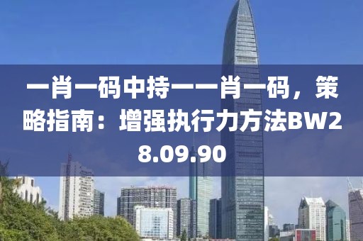 一肖一码中持一一肖一码，策略指南：增强执行力方法BW28.09.90
