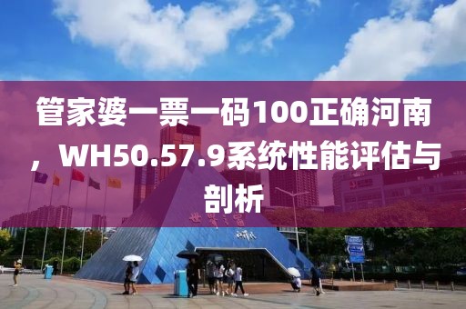 管家婆一票一码100正确河南，WH50.57.9系统性能评估与剖析