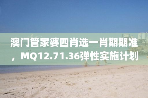 澳门管家婆四肖选一肖期期准，MQ12.71.36弹性实施计划