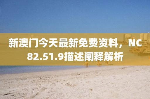 新澳门今天最新免费资料，NC82.51.9描述阐释解析