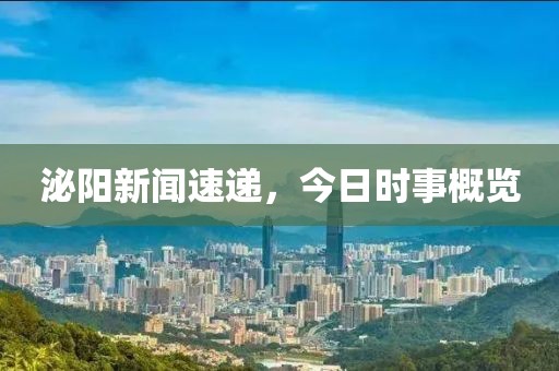 泌阳新闻速递，今日时事概览
