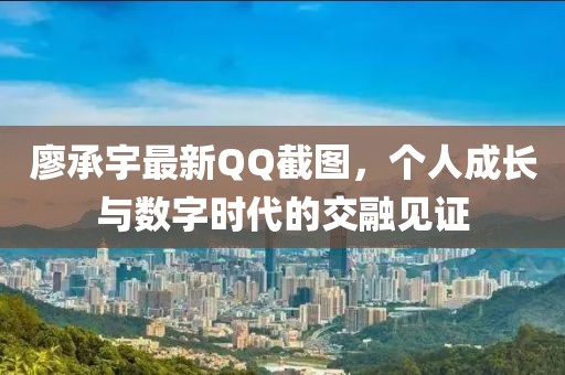廖承宇最新QQ截图，个人成长与数字时代的交融见证