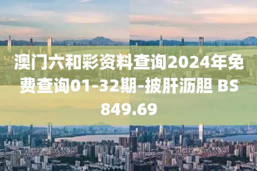 澳门六和彩资料查询2024年免费查询01-32期-披肝沥胆 BS849.69