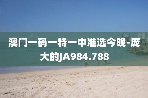 澳门一码一特一中准选今晚-庞大的JA984.788