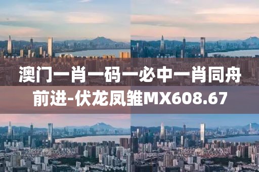 澳门一肖一码一必中一肖同舟前进-伏龙凤雏MX608.67