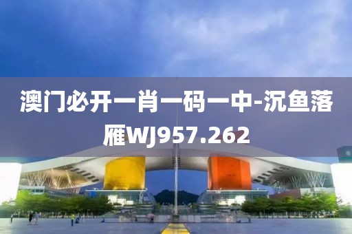 澳门必开一肖一码一中-沉鱼落雁WJ957.262
