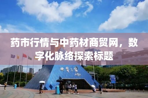 药市行情与中药材商贸网，数字化脉络探索标题