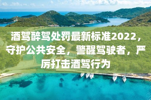 酒驾醉驾处罚最新标准2022，守护公共安全，警醒驾驶者，严厉打击酒驾行为