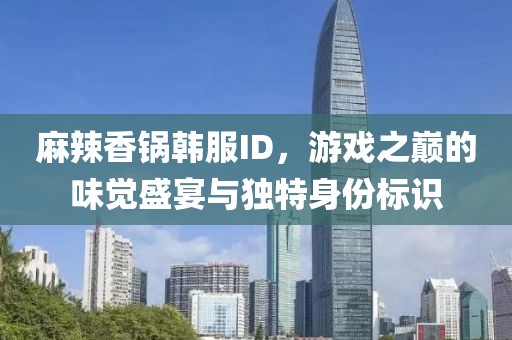 麻辣香锅韩服ID，游戏之巅的味觉盛宴与独特身份标识