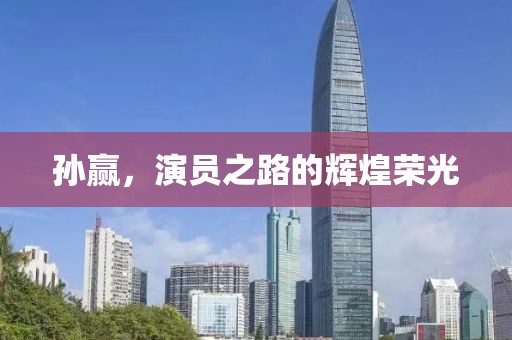 孙赢，演员之路的辉煌荣光