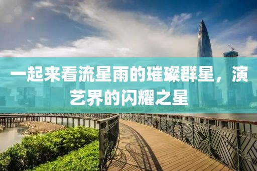 一起来看流星雨的璀璨群星，演艺界的闪耀之星