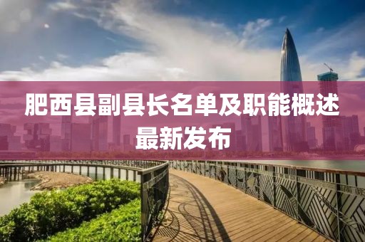 肥西县副县长名单及职能概述最新发布