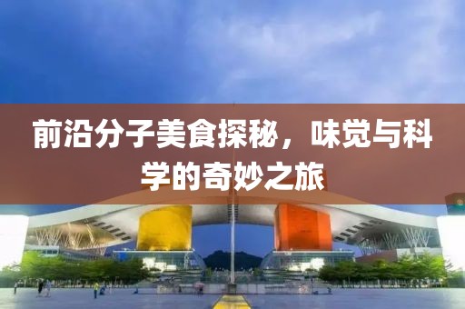 前沿分子美食探秘，味觉与科学的奇妙之旅